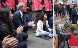 Polis izinsiz yürüyüşe izin vermedi: HDP’liler oturma eylemi başlattı! 50 provokatör gözaltına alındı.